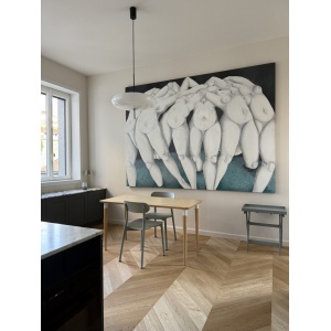 Parchet dublustratificat Chevron 45° Natural Oak, Prime, producție Italia, 11x90x620mm 1.116mp/cut Milano Parquet - Img 2