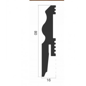 Plinta polimer PPTO 80 TOPAZ ALB 2.2ML/BUC - Img 2