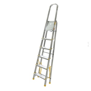Scara aluminiu 1x6 trepte late cu urcare pe o parte 916 Alverosal - Img 3