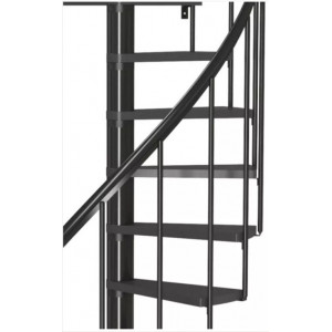 Scara de interior in spirala antracit 120cm Calgary Dolle
