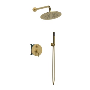 Sistem dus ingropat Slimmer Himark, 2 functii, gold periat