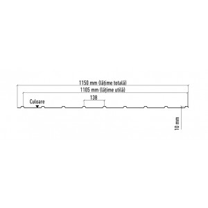 Tabla cutata Wetterbest W18 mat 0.6mm - Img 7