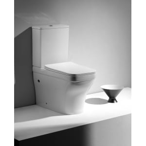 Vas WC btw cu rezervor si capac soft-close rimlesss alb Elegance, Anahita - Img 2