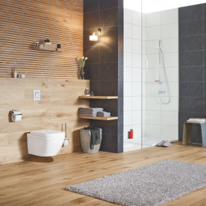 Vas WC suspendat Rimless cu evacuare orizontală, 49 x 37 x 36 cm, Euro Ceramic, Grohe, 39206000 - Img 3