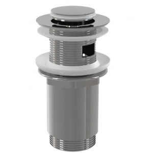 Ventil lavoar CLICK/CLACK 5/4" metalic cu preaplin dop mic A391 - Img 1