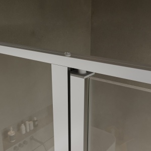 Cabina de dus semirotunda Recall cu usi batante, profil crom, sticla 6 mm, 80 × 80 cm – Anahita - Img 5
