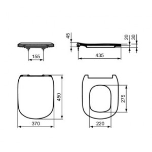 Capac WC TESI subtire IDST352801 - Img 5