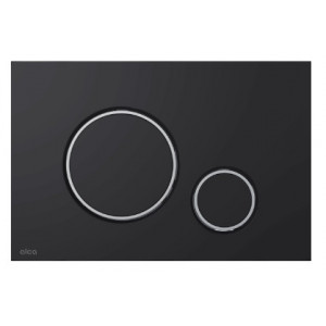 Clapeta actionare THIN negru mat - cromat lucios M778 Alcadrain - Img 1