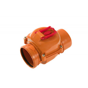 Clapeta antiretur 125 PVC culoare orange