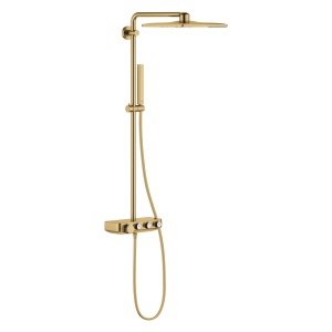 Coloana de dus brushed cool sunrise Euphoria SmartControl System 310 Cube cu baterie termostatata Grohe
