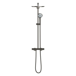 Coloana de dus cu baterie termostatata brushed hard graphite Euphoria 310 26075A00 Grohe - Img 3