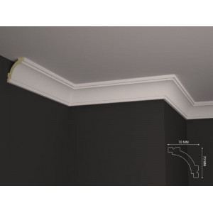 Cornisa de interior poliuretan BC39 dimensiuni 70x70x2000mm - Img 2