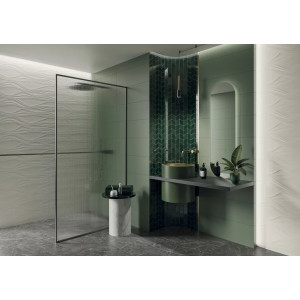 Faianta NIGHTWISH GREEN, baie/bucatarie, interior, verde mat 25X75cm - Img 2