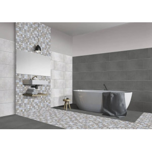 Gresie TERRAZZO MOZAIC multicolor 6060-0210 30X60cm portelanata, interior-exterior CEAROM - Img 2