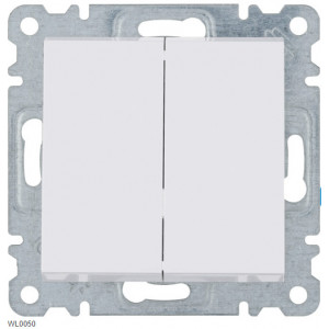 Intrerupator dublu cap scara WL0050 Hager - Img 3