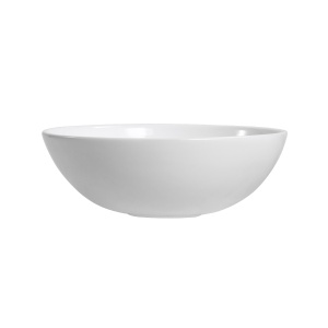 Lavoar baie pe blat Elegance, rotund, alb, din ceramica, 38 x 38 x 13 cm, Anahita - Img 6