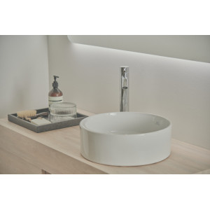 Lavoar baie pe blat Strada II, rotund alb din ceramica Ideal Standard - Img 1