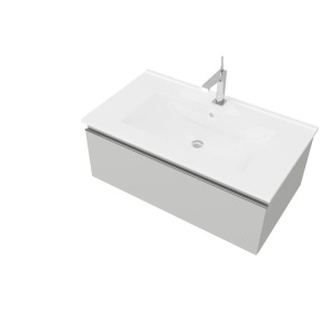 Mobilier suspendat Albatros 80, cu sertar, perla grigio, 81.5x46.5 x32 cm Savini Due
