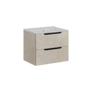 Mobilier suspendat Comfort 60cm Intonaco Almond Lisco cu lavoar Savini Due