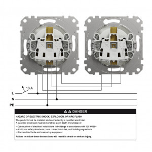 Priza Sedna Design 2P+E cu obturatoare SDD111021 Schneider - Img 4