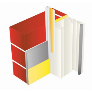 Profil pentru etansare ferestre din PVC alb 6mm fara plasa 2.5ml Profigips - Img 3