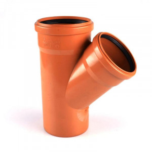Ramificatie canal PVC 160-45 canalizare exterioara culoare orange