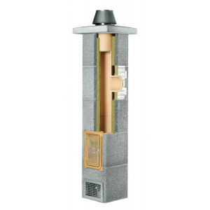 Sistem cos de fum SCHIEDEL RONDO 20, racord 45 grade, 7m