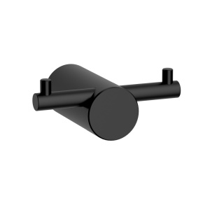 Suport prosop baie Slimmer Himark, tip carlig, negru mat