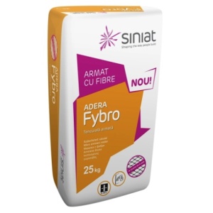 Tencuiala de interior pe baza de ipsos armata cu fibre adera fybro 25kg/sac Siniat