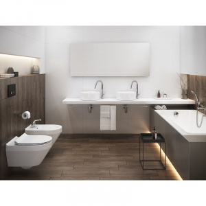 Vas WC suspendat cu capac Soft Close și Easy Off, 52 x 35,5 x 38 cm, Crea S701-212, Cersanit - Img 3
