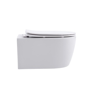 Vas WC suspendat rimless, cu capac soft close, Art, Anahita - Img 5