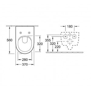 WC suspendat direct flush cu capac slim soft- close Subway 2.0 5614R201+9M78S101Villeroy&Boch - Img 3