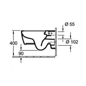 WC suspendat direct flush cu capac soft close si quick release Soul Villeroy&Boch - Img 5