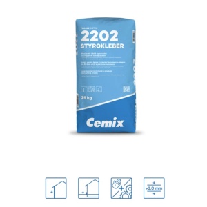 Adeziv pentru lipirea si armarea polistirenului 25 kg/sac 2202 StyroKleber Cemix