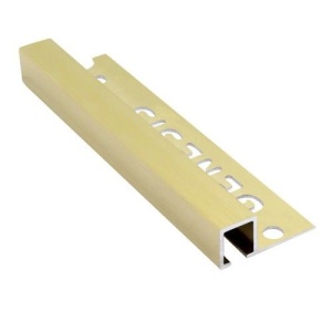 Bagheta patrata din aluminiu 10mm alamiu periat TDP100.90G lungime 2.5m
