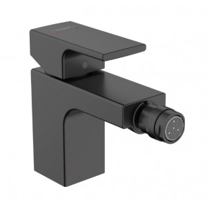 Baterie bideu VERNIS SHAPE cu venti negru mat 71211670 Hansgrohe - Img 1
