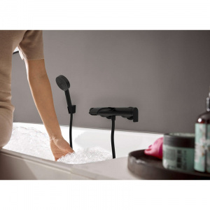 Baterie cada dus Vivenis, negru mat 75420670 Hansgrohe - Img 2
