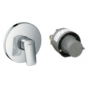 Baterie dus LOGIS incastrata set instalare inclus 71666000 Hansgrohe - Img 1