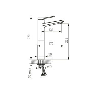 Baterie lavoar Seppia negru FD1-SPA-2L-22 FDesign - Img 2