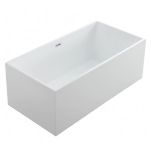 Cada Freestanding rectangulară, alba din acril, 180X80cm, Favia MC03, Becrisa - Img 2