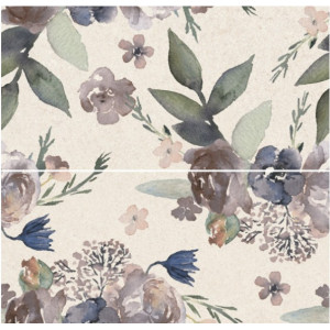 Decor ETHERA FLOWERS 3203 30x60cm, interior, baie-bucatarie, rectificat, model floral multicolor mat, Kai