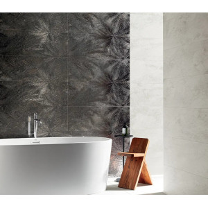 Decor SEDONA PALMS 2 ELEMENTE 65.8x89.8cm, interior, baie-bucatarie, rectificat, maro inchis mat, Tubadzin - Img 2