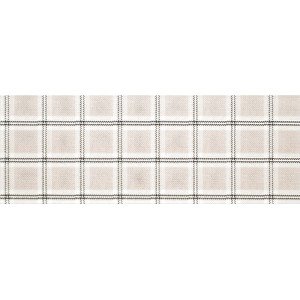 Decor TIMELESS CHECK 32.8x89.8cm, interior, baie-bucatarie, rectificat, forme geometrice bej mat, Tubadzin