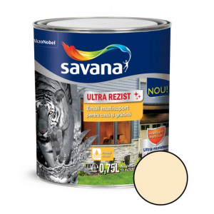 Email pe baza de apa Savana Ultrarezist multisuport crem lucios 0.75l