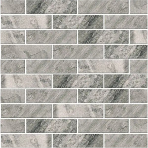Faianta elevatie MATTONE PIETRA GRAFIT, interior/exterior, gri inchis-deschis mat, tip caramida 6.6X24.5cm  - Img 2