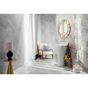 Faianta FADMA WHITE, baie/bucatarie, interior, gri deschis 29.8x74.8cm - Img 2