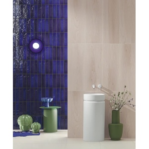 Faianta PURE WOOD WHITE, baie/bucatarie, interior, ivoriu, tip lemn 32.8x89.8cm - Img 3