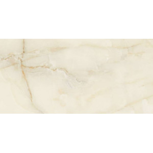 Gresie Bijou Onyx portelanata, rectificata, interior-exterior, tip onyx bej lucioasa 60X120 India - Img 1