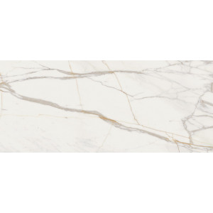 Gresie MARMO d'ORO POL 119.8x274.8cm, interior-exterior, tip marmura, rectificat, alb, Tubadzin