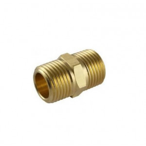 Niplu alama 3/8" filet exterior-exterior